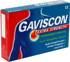 Gaviscon Antacid Chewable Tablets Extra Strength, Peppermint Flavor