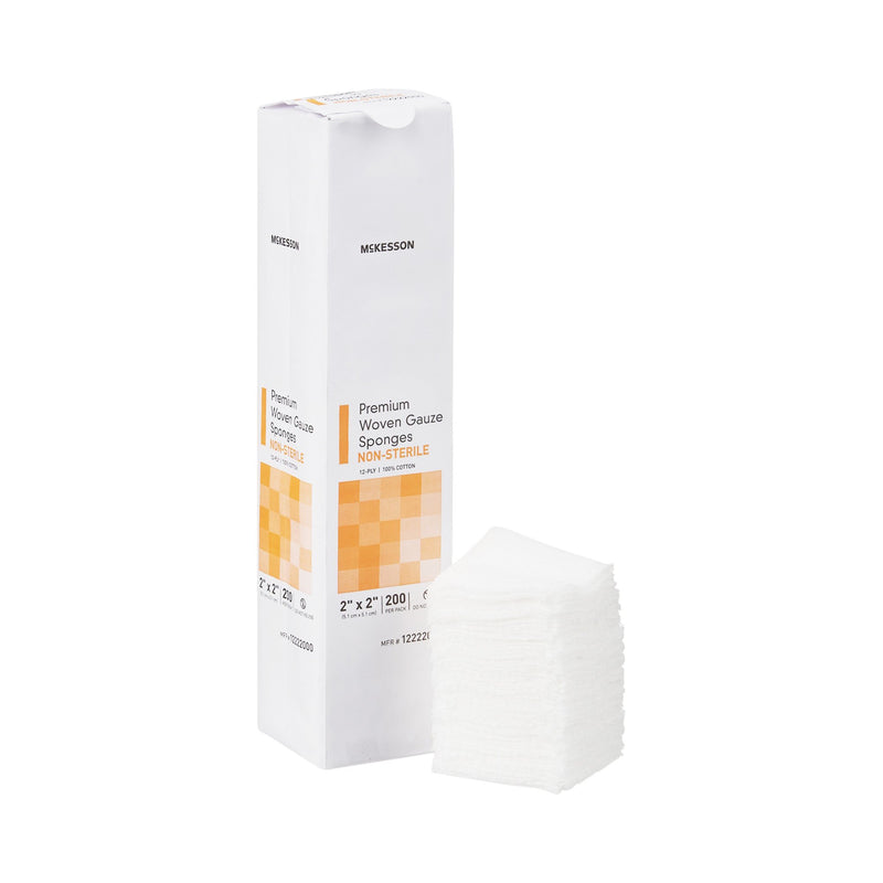 McKesson Gauze Sponge, 2 x 2 Inch, 12-Ply