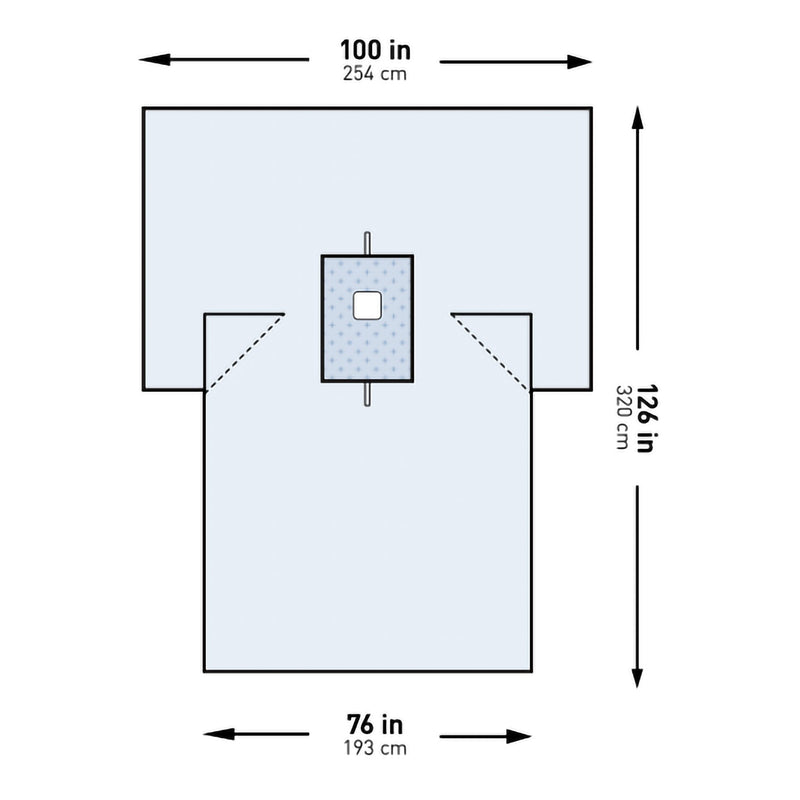 McKesson Sterile Breast Drape, 100 x 76 x 126 Inch