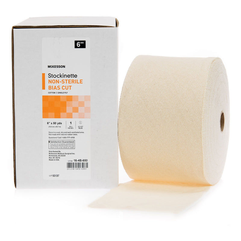 McKesson Bias Cut Stockinette, 6 Inch x 50 Yard