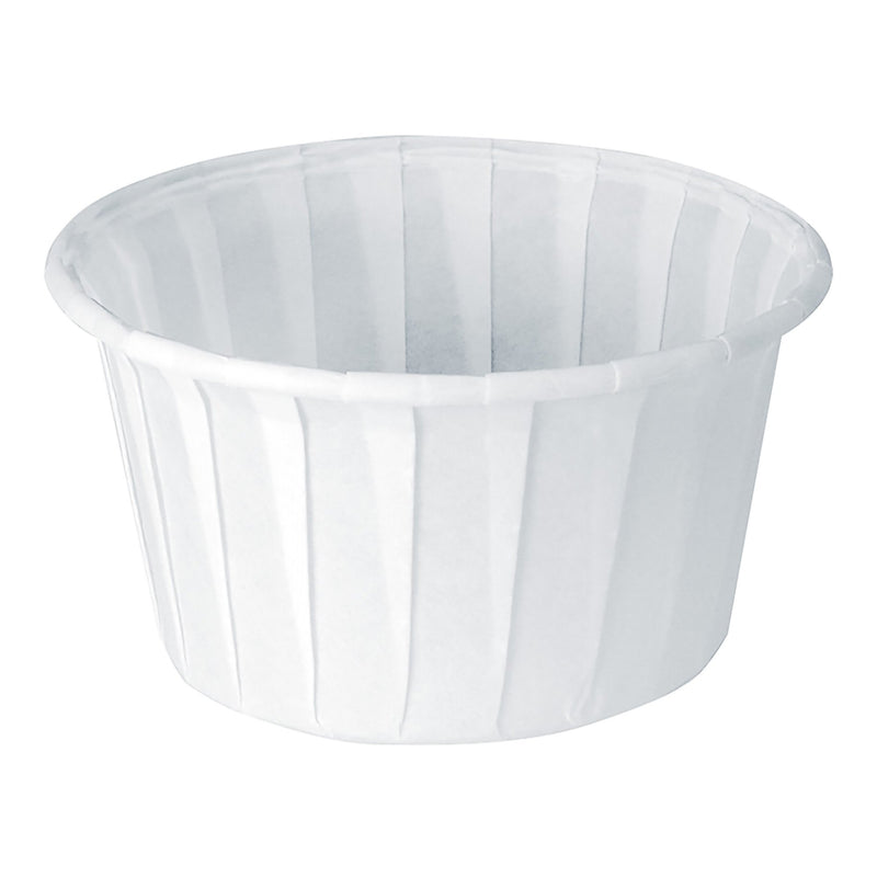 Solo Paper Souffle Cup, White, 4-ounce capacity