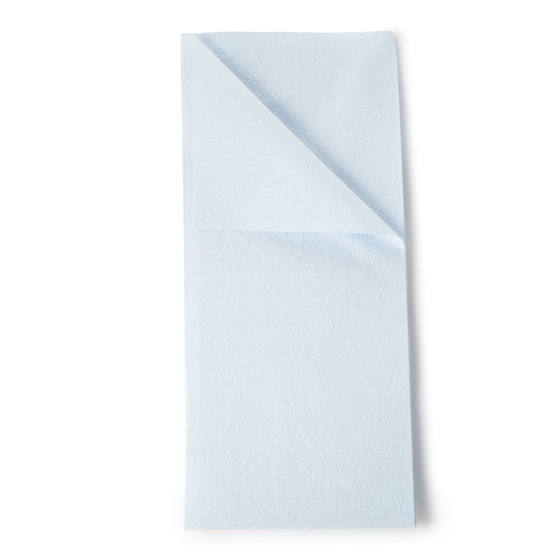 Tidi® Everyday Blue Flat Stretcher Sheet, 40 x 90 Inch