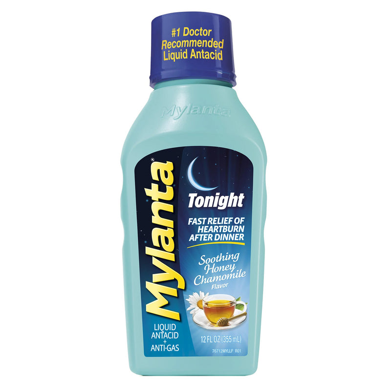 Mylanta Tonight Liquid Soothing Honey Chamomile Flavor, 12-ounce bottle