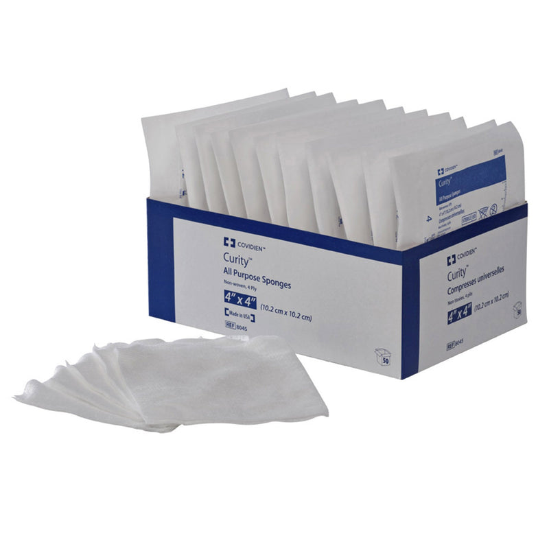 Curity™ Sterile Nonwoven Sponge, 4 x 4 Inch, 4-Ply