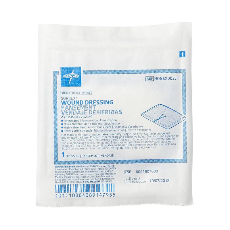 Sorbex™ Sterile Absorbent Dressing, 2 x 3 Inch