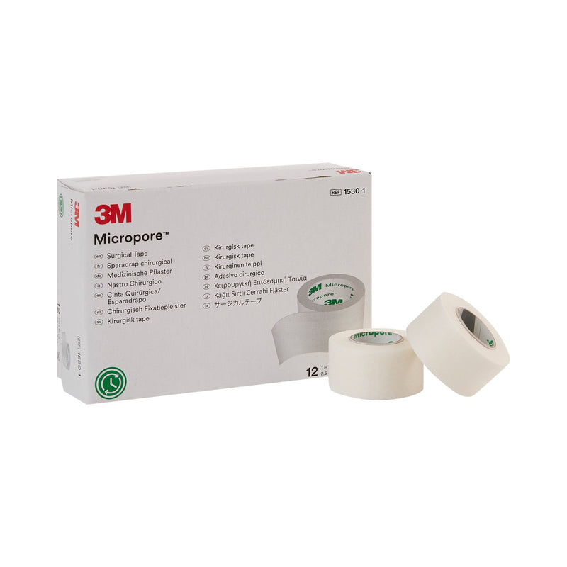 3M™ Micropore™ Paper Medical Tape, 1 Inch x 10 Yard, White