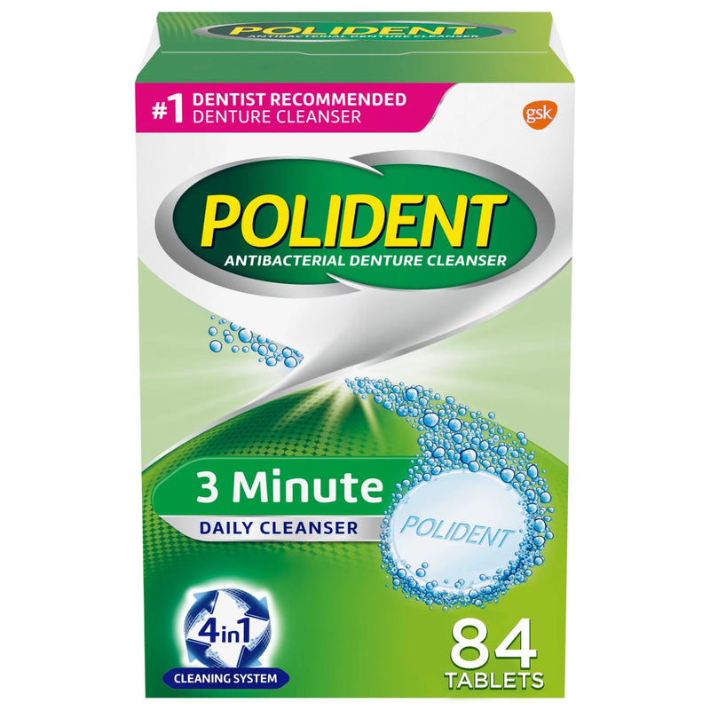 Polident® 3 Minute Denture Cleaner, 40 ct.