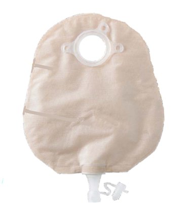 Natura® + Two-Piece Drainable Transparent Urostomy Pouch, 10 Inch Length, 2¼ Inch Flange