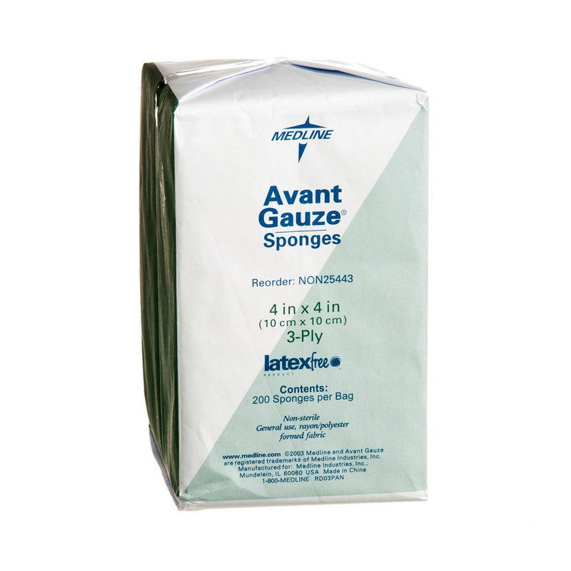 Avant Gauze® Nonwoven Sponge, 4 x 4 Inch, 3-Ply