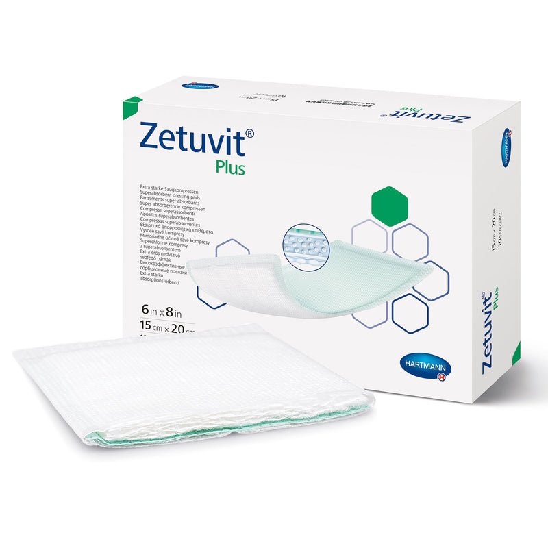 Zetuvit® Plus Sterile Superabsorbent Dressing, 6 x 8 Inch