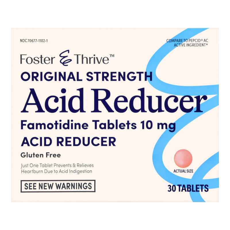 Foster & Thrive™ Original Strength Acid Reducer Famotidine Tablets 10 mg